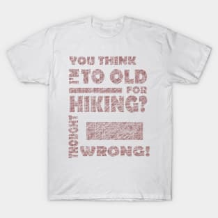 Hiking Climbing Rope Grandma Grandpa Pension T-Shirt